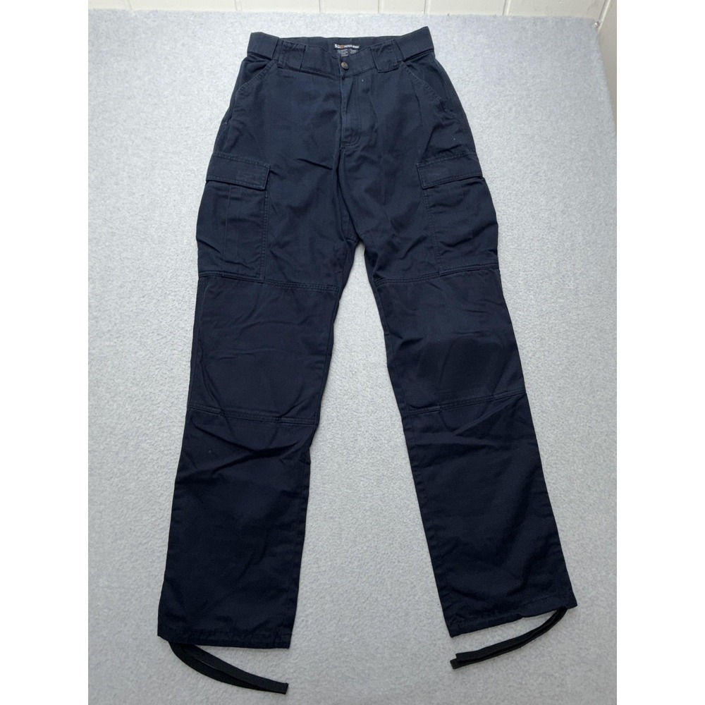 5.11 Tactical Cargo Pants Mens Medium Blue Canvas Knee Pads Utility Workwear